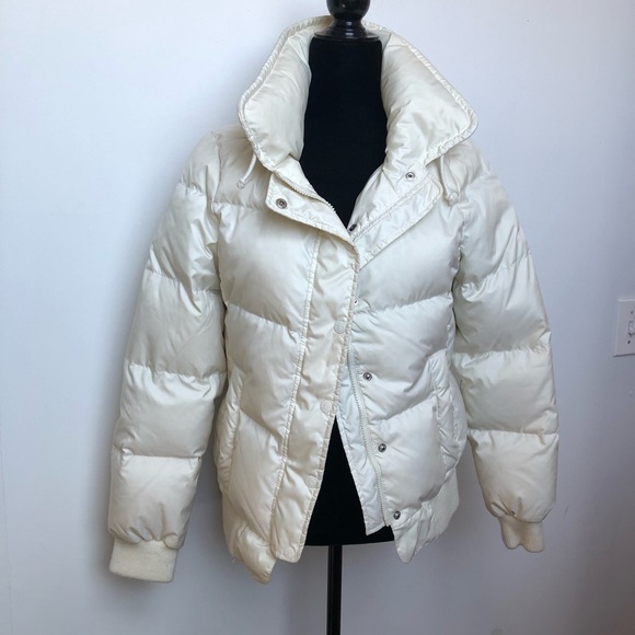 Juicy Couture Jackets & Blazers - Juicy Couture Cream Puffer Ski Jacket Down Filled